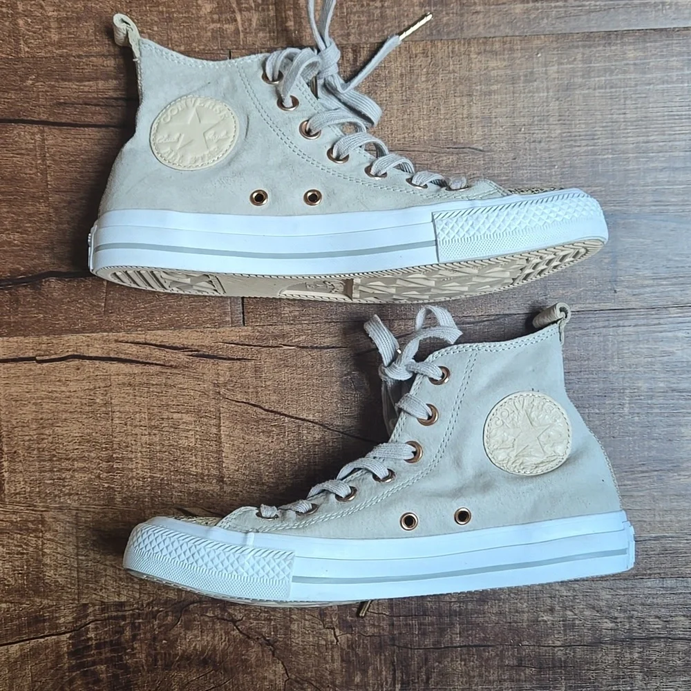 Converse Chuck Taylor All Star Hi-Top Sneakers – Papyrus/White/Dolphin Snakeskin - Picture 5 of 7